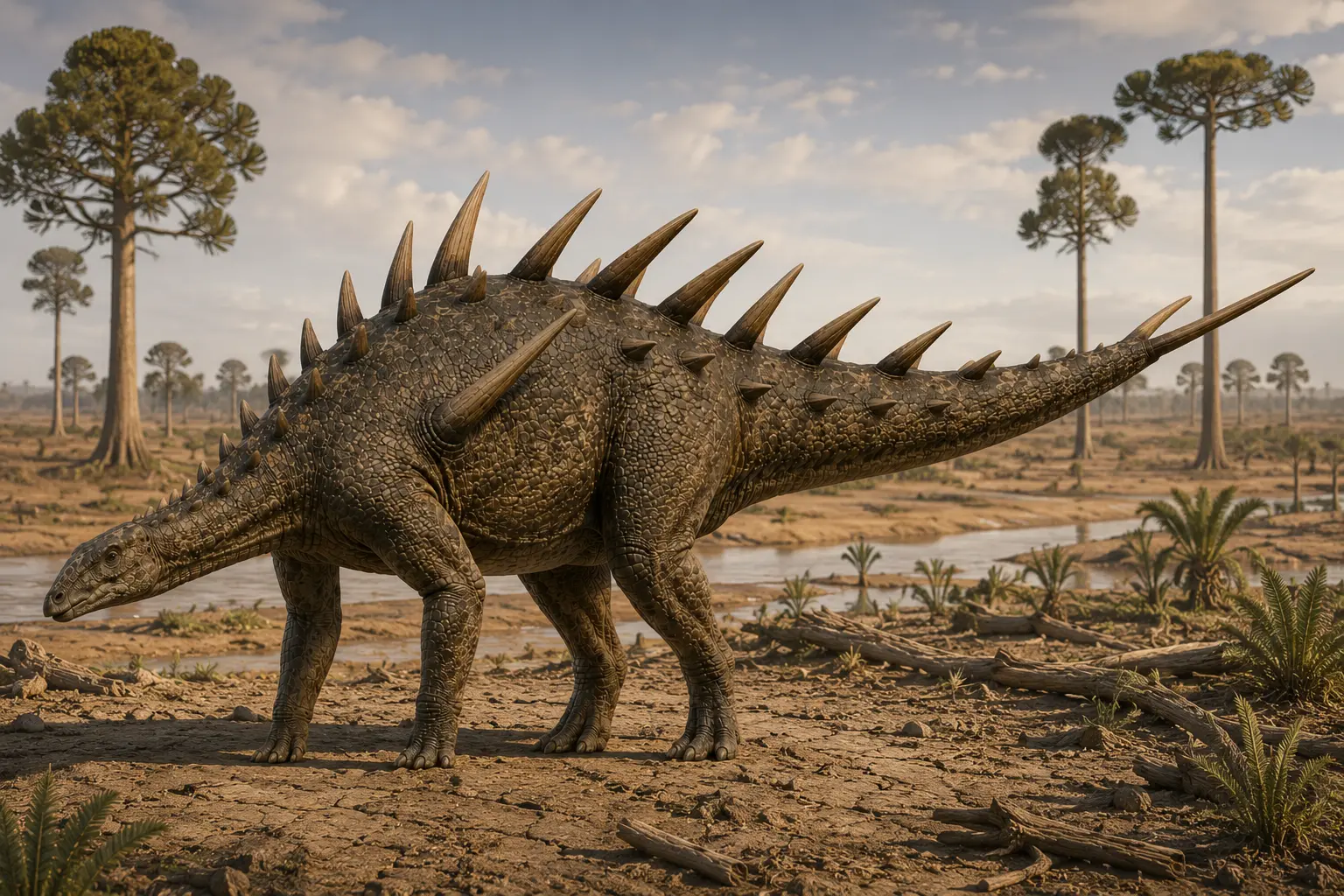 Photorealistic reconstruction of Kentrosaurus aethiopicus in the Late Jurassic Tendaguru paleoenvironment